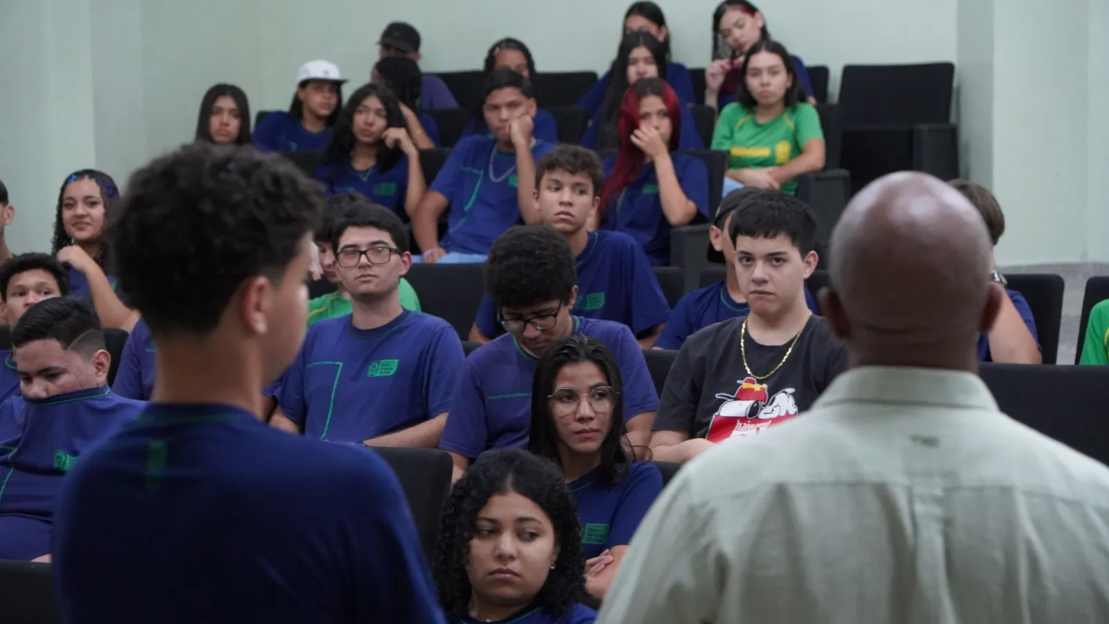 Alunos da escola Padre Nunes